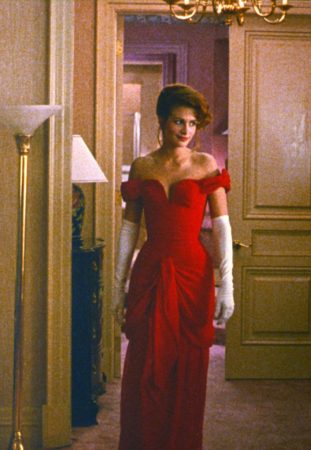 pretty woman red dress designer