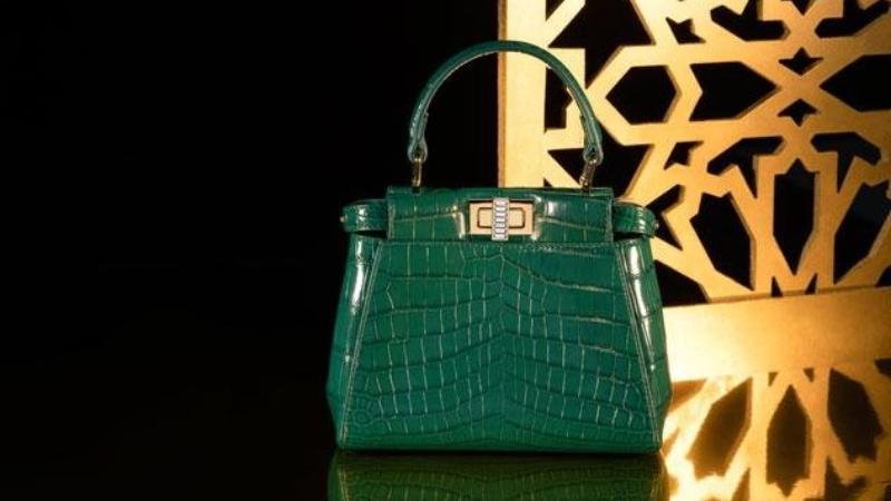 Fendi Peekaboo in crocodile