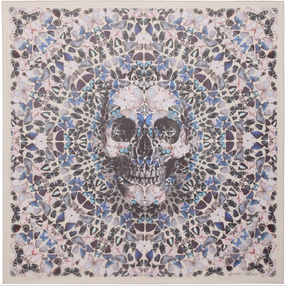 scarf collection by Damien Hirst for Alexander McQueen